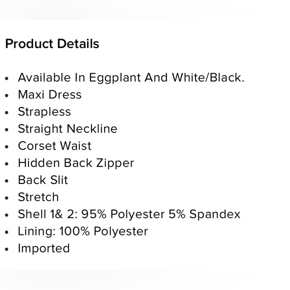 Elegant Purple Strapless Maxi - Picture 3 of 3